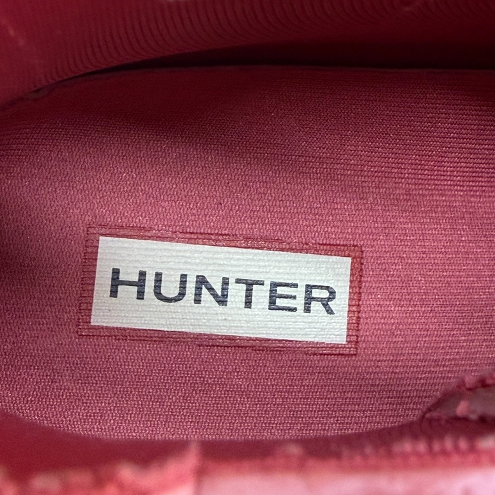 Hunter Chelsea Boots Pink Matte 8 EU 39 Waterproof Modern Minimalist Rain Casual - Picture 11 of 12
